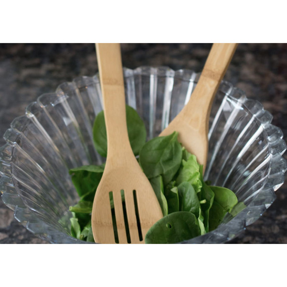 Evriholder Bamboo Kitchen Utensil Set Eco-Friendly Home Chef Minimalist Kitchen - Picture 3 of 6